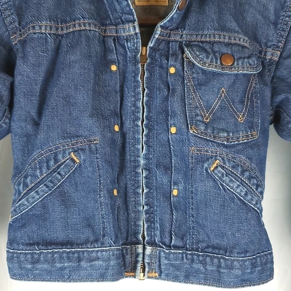 Vintage 50s Wrangler Blue‎ Bell Sanforized Denim Jacket Collectible
